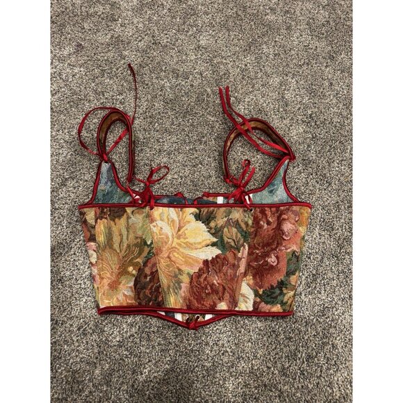 Women’s Summer Floral Corset Top Large EUC - Picture 3 of 5